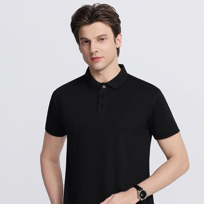 Short-sleeved plain-colored casual T-shirt