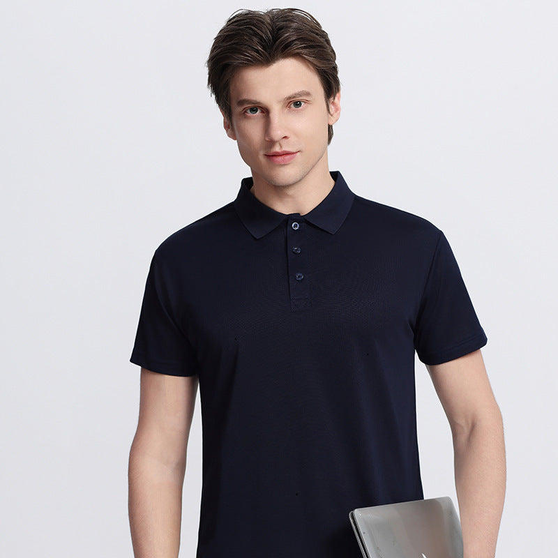 Short-sleeved plain-colored casual T-shirt