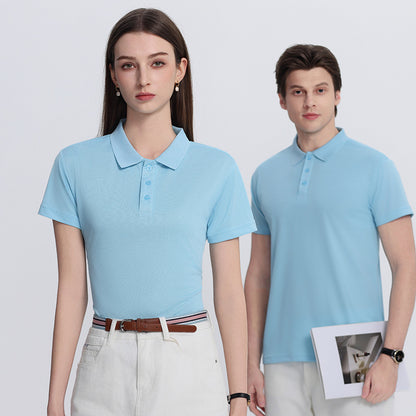 Short-sleeved plain-colored casual T-shirt