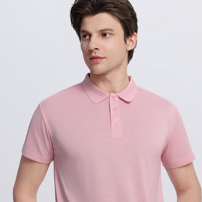 Short-sleeved plain-colored casual T-shirt