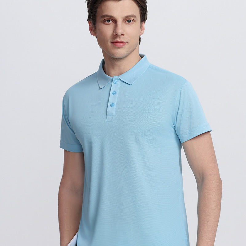 Short-sleeved plain-colored casual T-shirt