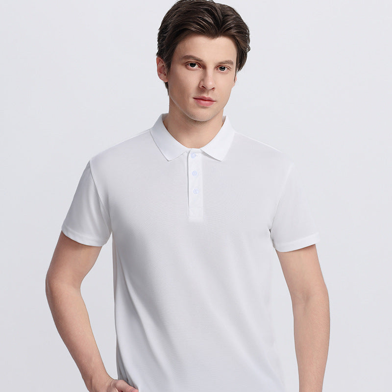 Short-sleeved plain-colored casual T-shirt