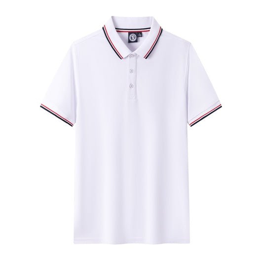 Short-sleeved polo shirt for men's summer workwear