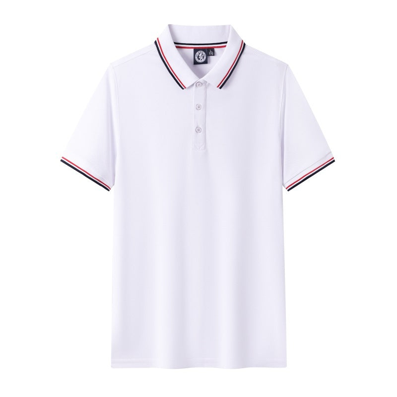 Short-sleeved polo shirt for men's summer workwear