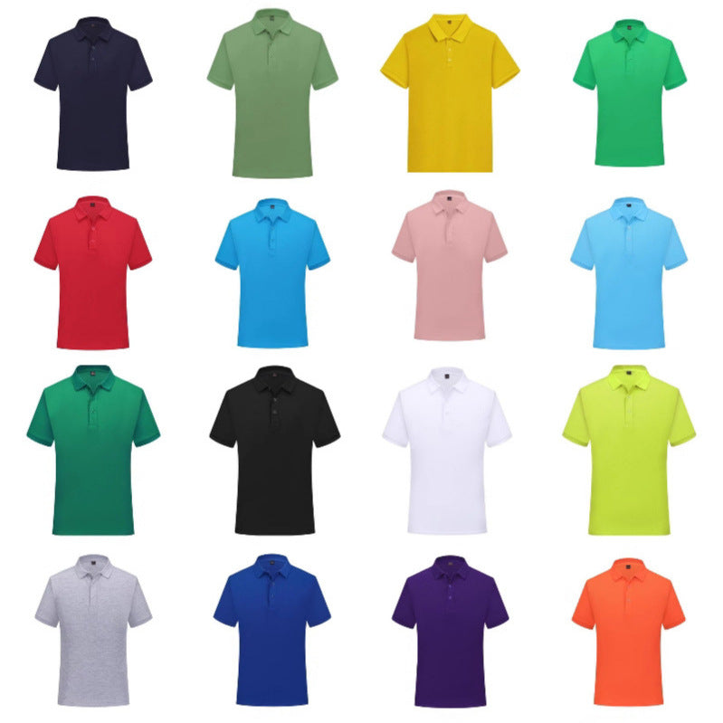 Short-sleeved polo shirt for men's summer workwear