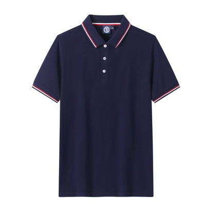 Short-sleeved polo shirt for men's summer workwear