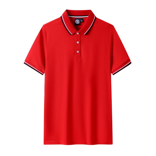 Short-sleeved polo shirt for men's summer workwear