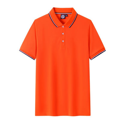 Short-sleeved polo shirt for men's summer workwear