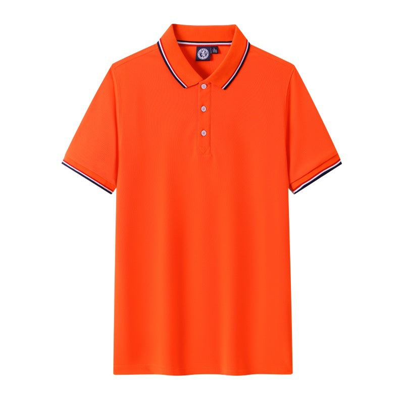 Short-sleeved polo shirt for men's summer workwear