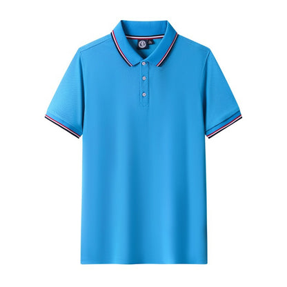 Short-sleeved polo shirt for men's summer workwear