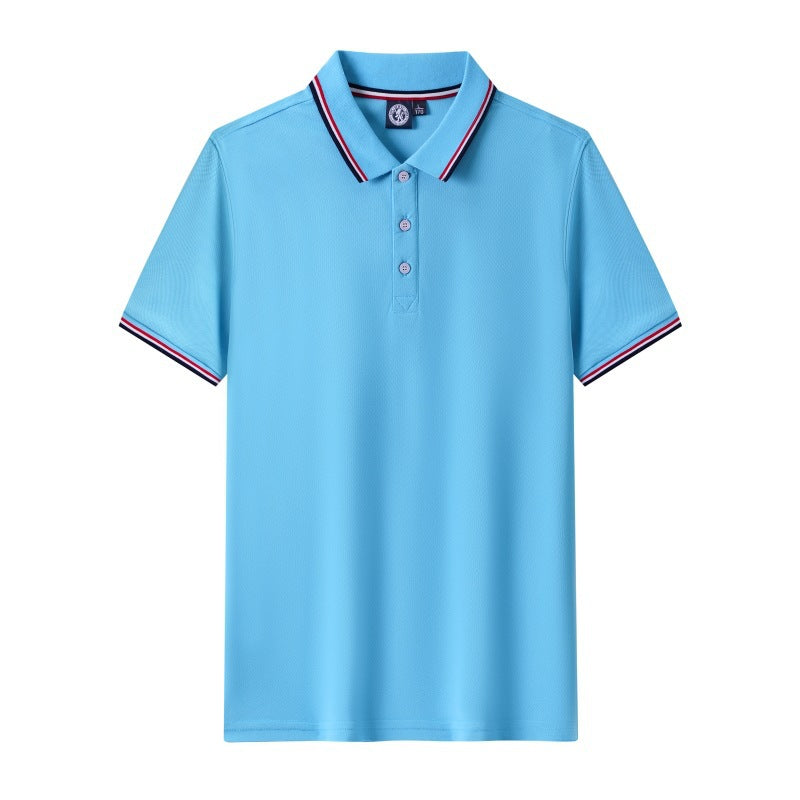 Short-sleeved polo shirt for men's summer workwear