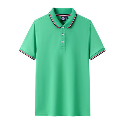 Short-sleeved polo shirt for men's summer workwear