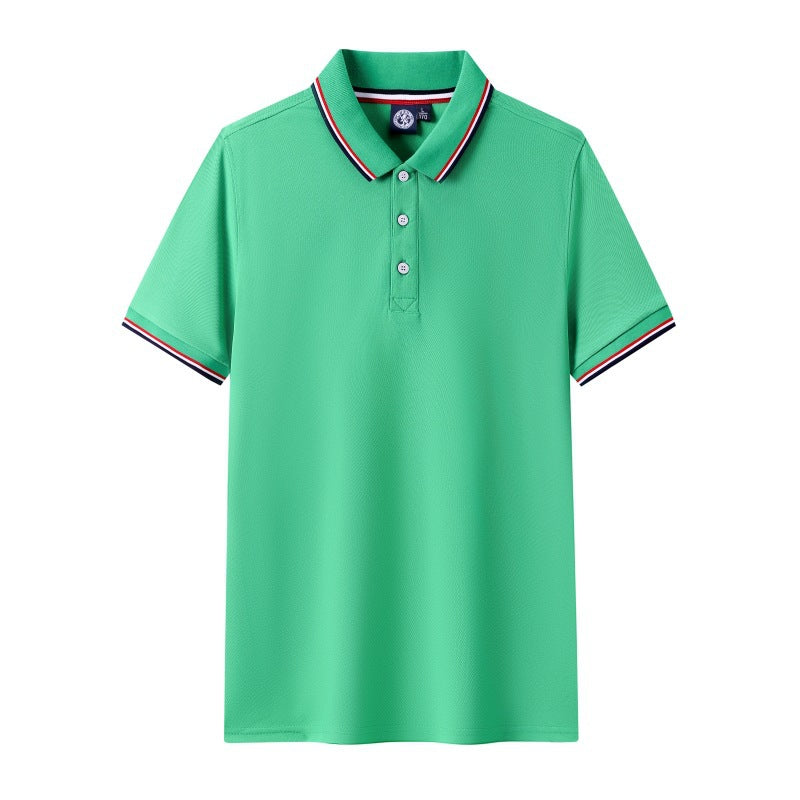 Short-sleeved polo shirt for men's summer workwear