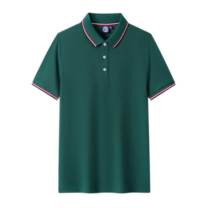 Short-sleeved polo shirt for men's summer workwear