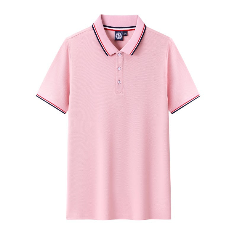Short-sleeved polo shirt for men's summer workwear