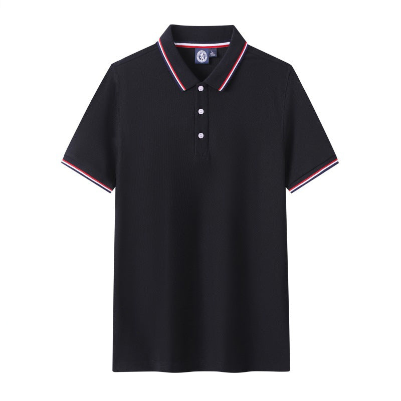 Short-sleeved polo shirt for men's summer workwear