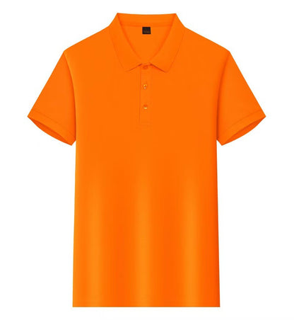 Short-sleeved polo shirt for men's summer workwear