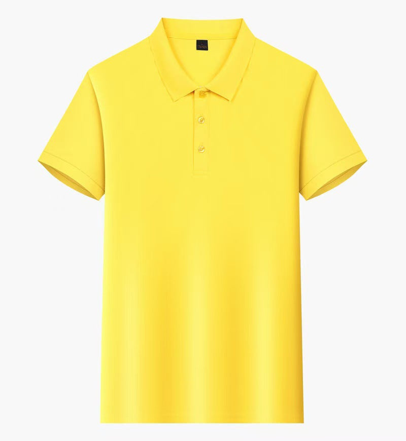 Short-sleeved polo shirt for men's summer workwear