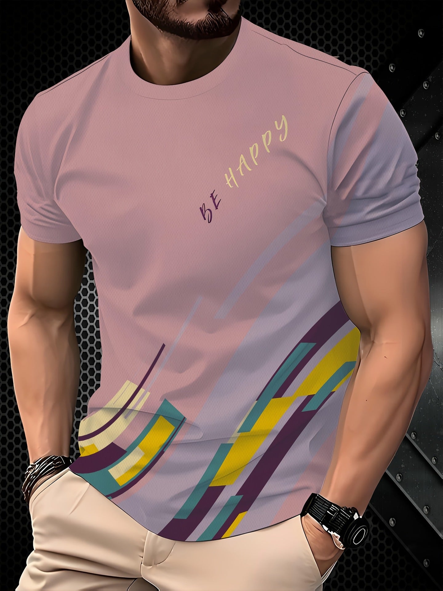 Short-Sleeved Printed T-Shirt Tops