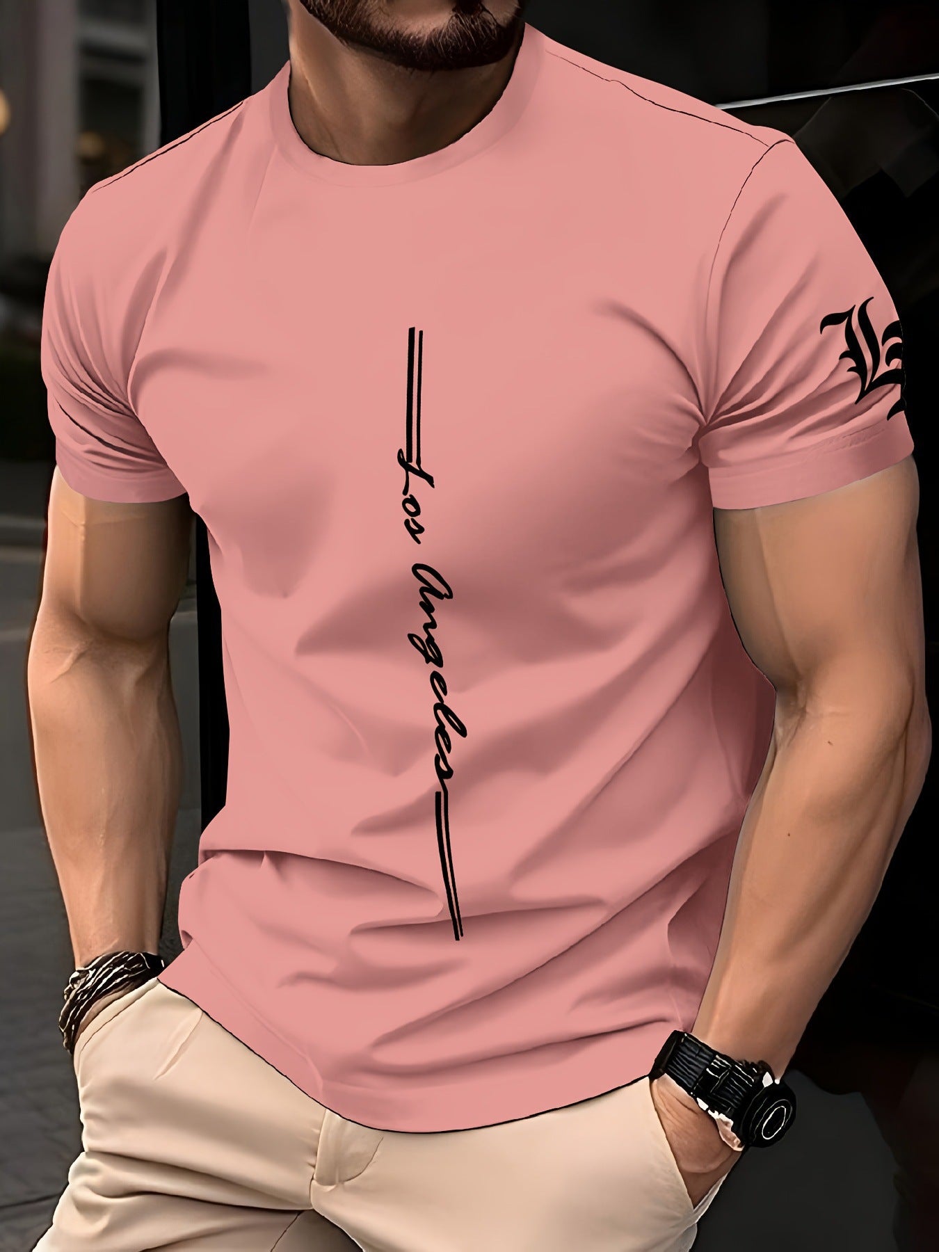 Short-Sleeved Printed T-Shirt Tops