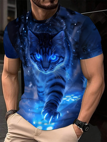 Short-Sleeved Printed T-Shirt Tops