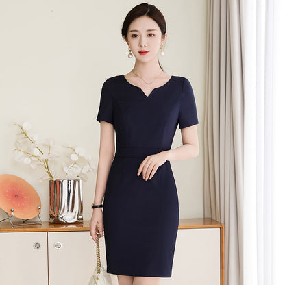 Short-sleeved Professional Women's Dress
