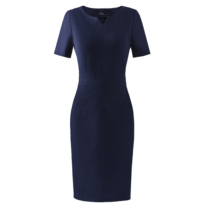 Short-sleeved Professional Women's Dress