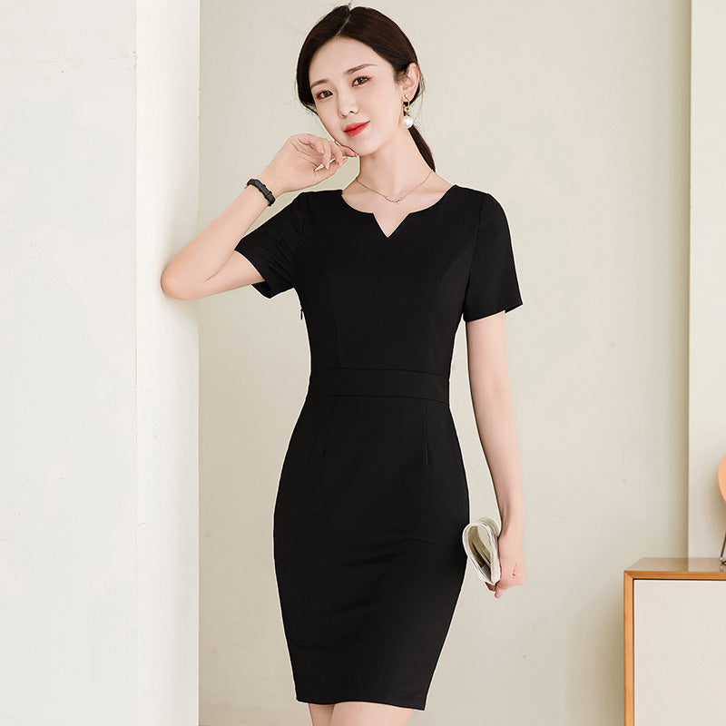 Short-sleeved Professional Women's Dress