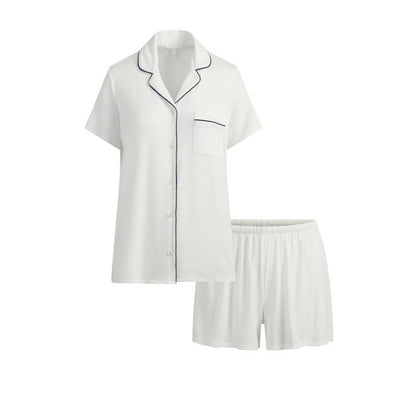 Short-Sleeved Shorts Summer Shirt Pajamas Pajamas Home Wear Set