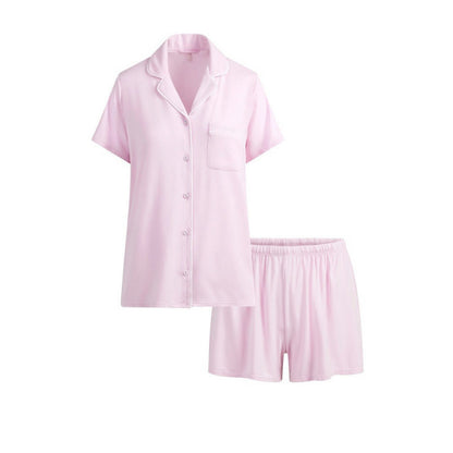 Short-Sleeved Shorts Summer Shirt Pajamas Pajamas Home Wear Set