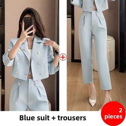 Short-sleeved suit set