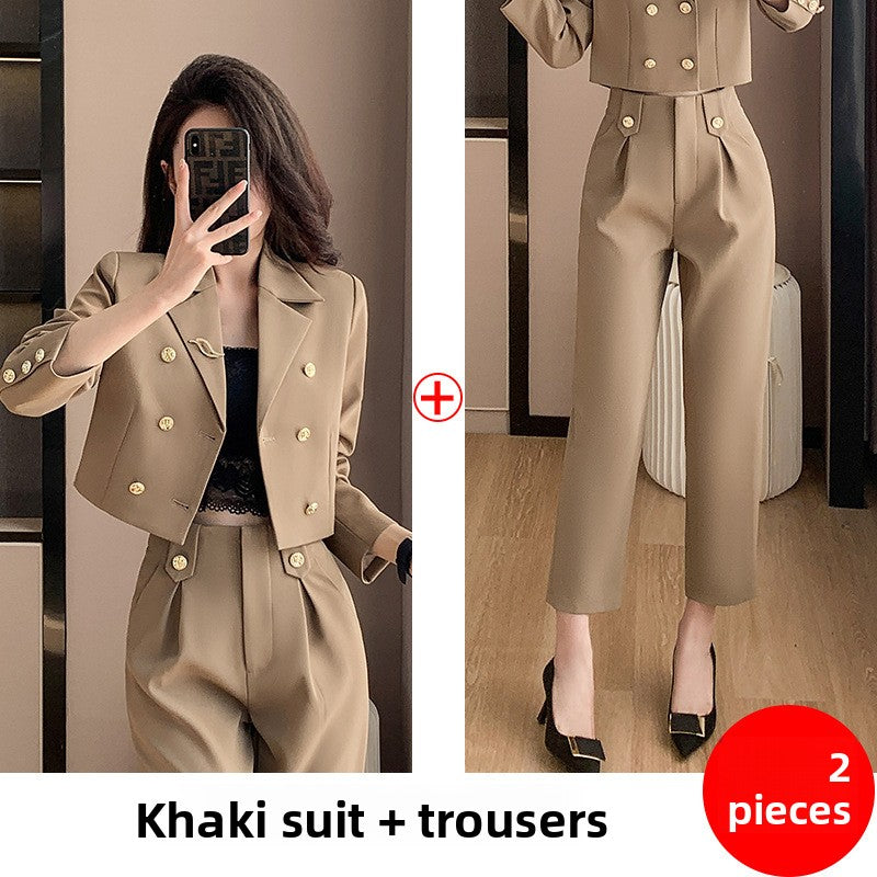 Short-sleeved suit set