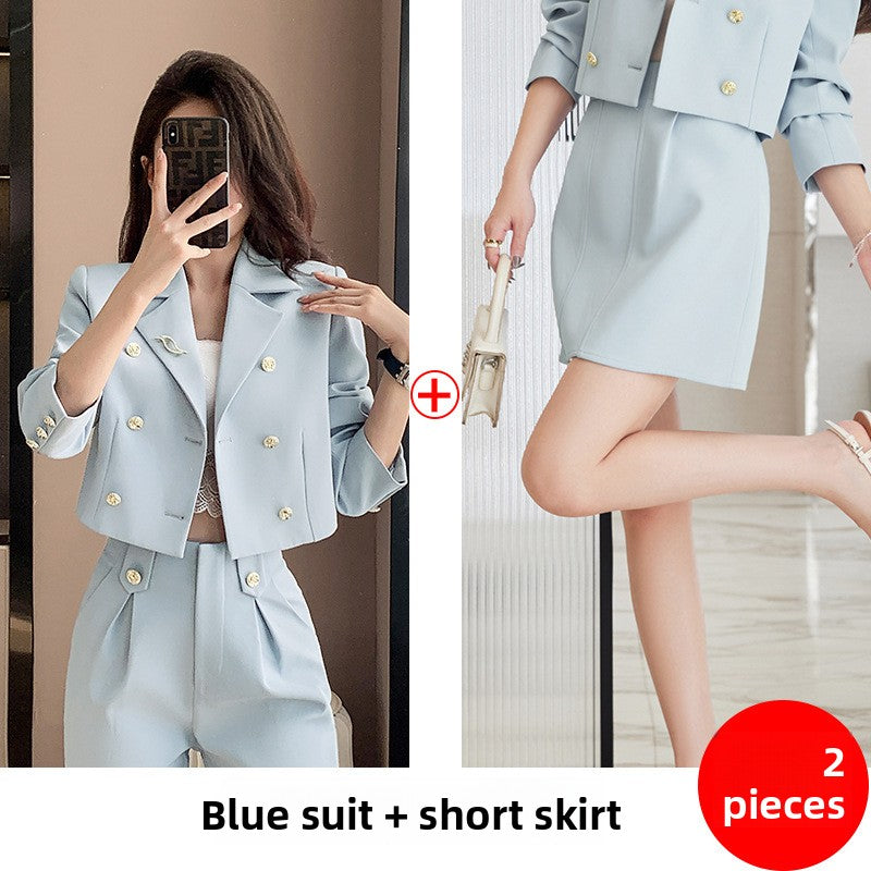 Short-sleeved suit set