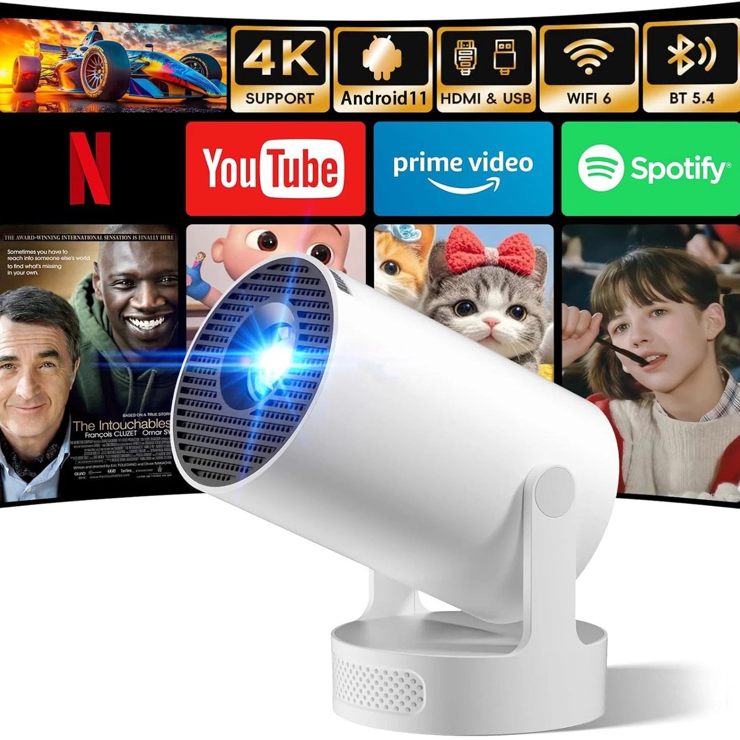Short-throw 4K projector