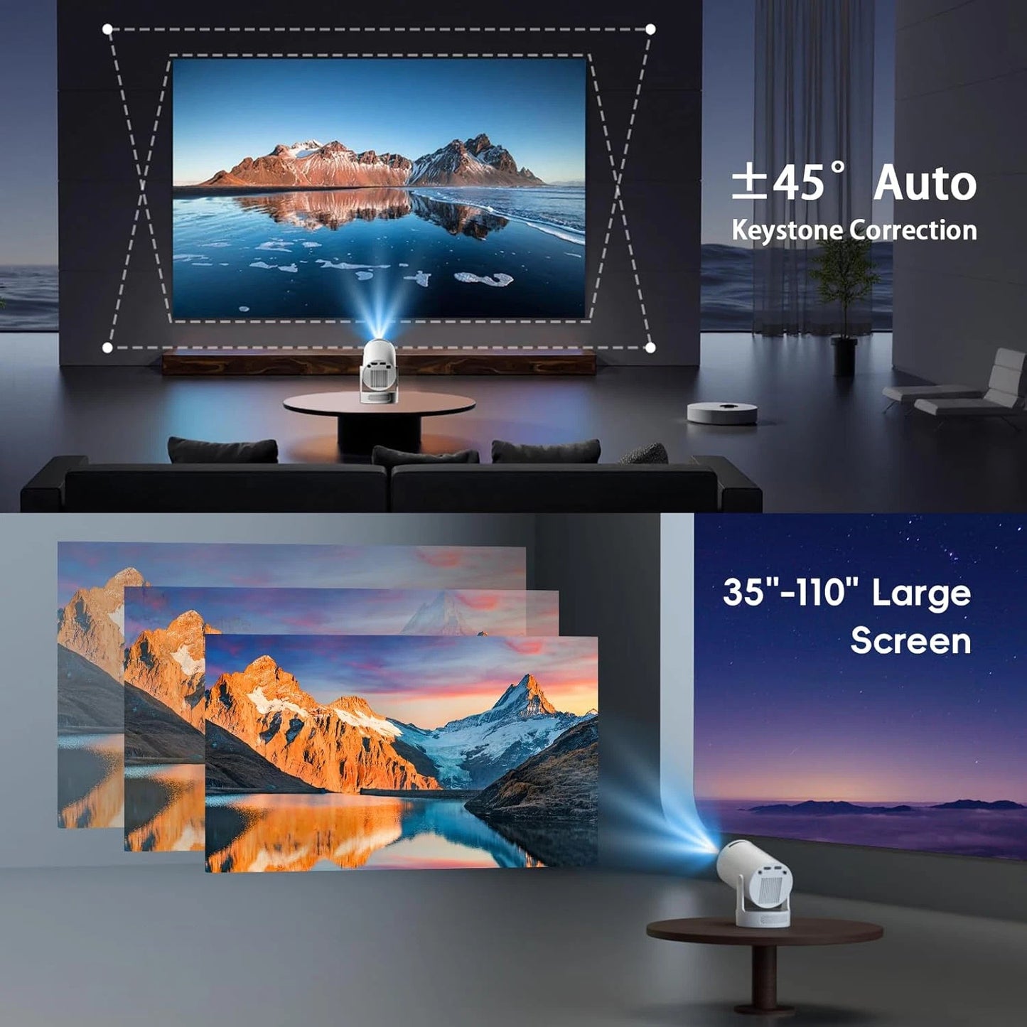 Short-throw 4K projector