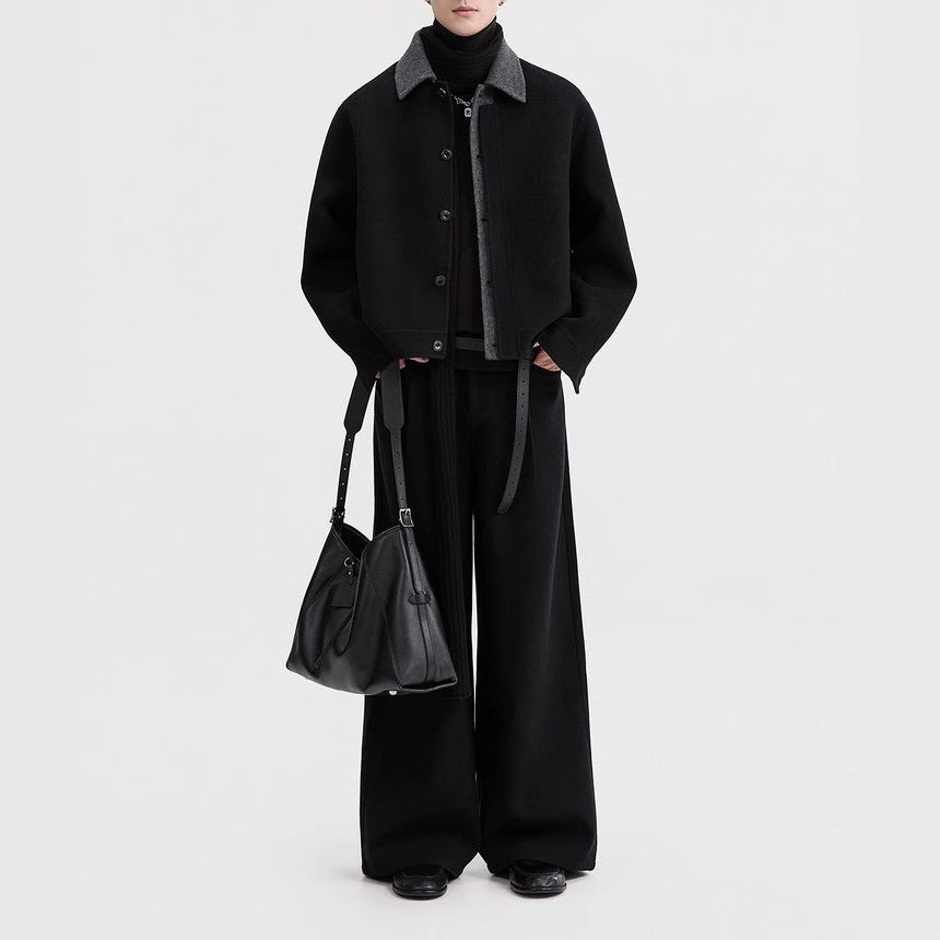 Short wool coat