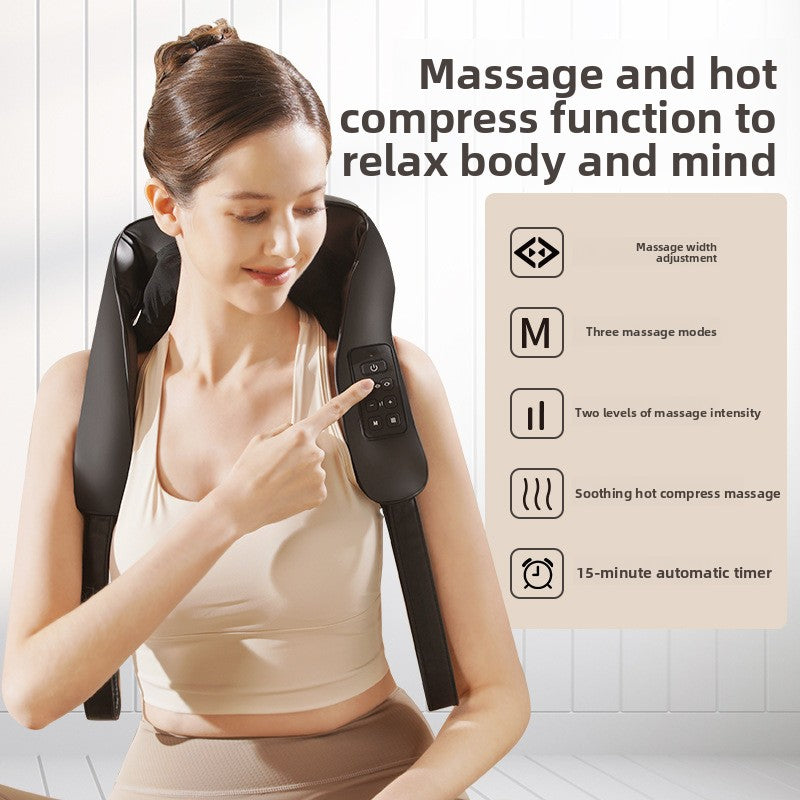 Shoulder and neck massage shawl