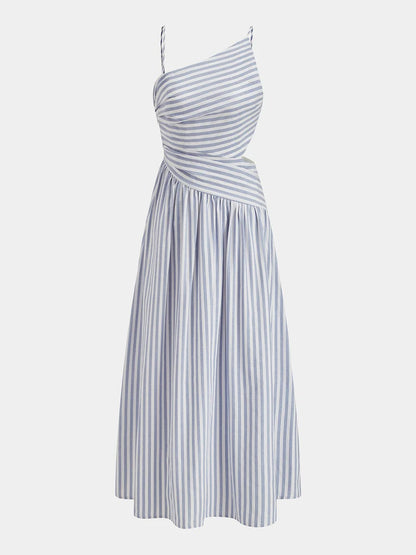 Shoulder Design Waist-Exposing Dress