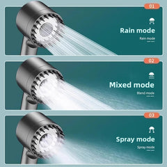 Gun Gray Shower 1.5m Pipe US Bracket