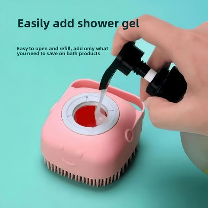 Shower massage brush