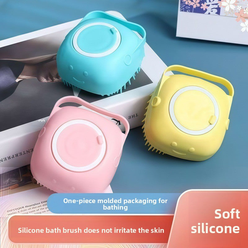 Shower massage brush