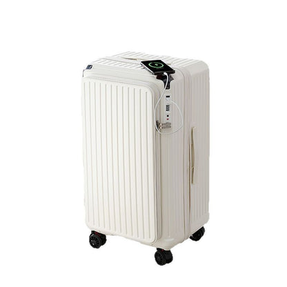 Side-open the chubby suitcase