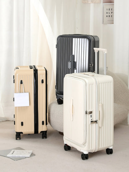 Side Opening Travel Suitcase with TSA Lock