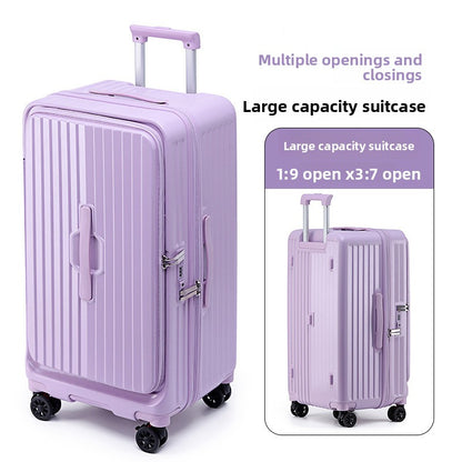 Side Opening Travel Suitcase with TSA Lock