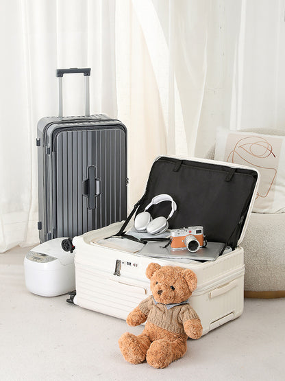 Side Opening Travel Suitcase with TSA Lock