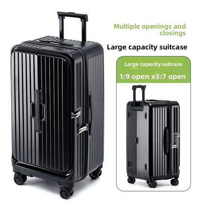 Side Opening Travel Suitcase with TSA Lock