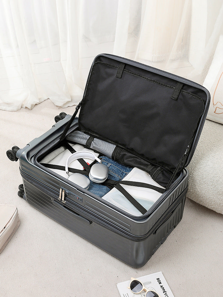 Side Opening Travel Suitcase with TSA Lock