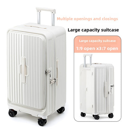 Side Opening Travel Suitcase with TSA Lock