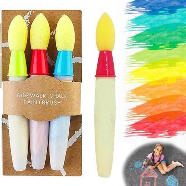 Sidewalk Chalk Paint Brush Set