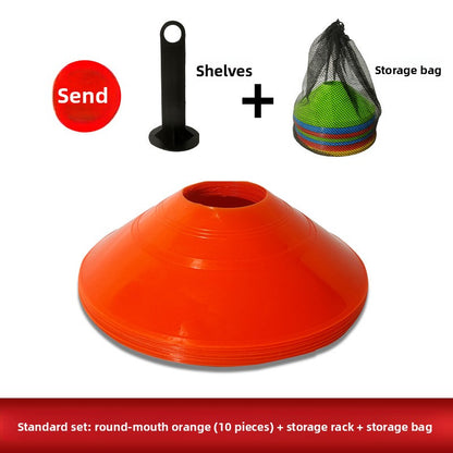 Sign Plate Obstacle Ball Holder Logo Sign Butterfly Pier Pad Pile Roadblock Football Training Equipment Digital Sign Plate